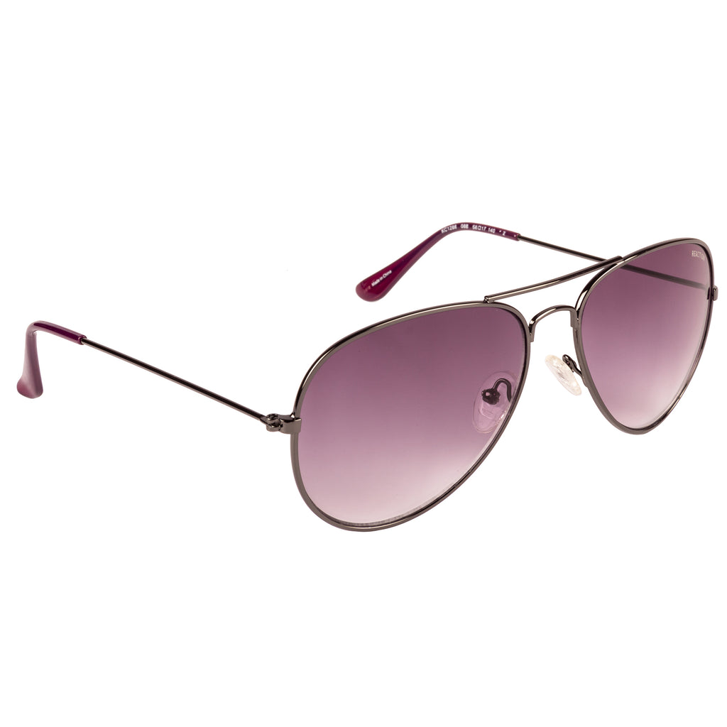 Kenneth Cole  Aviator Sunglass With Purple Lens For Women