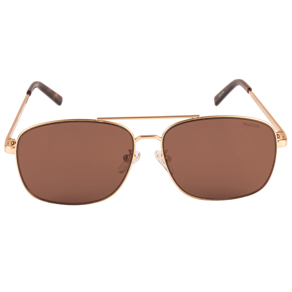 Kenneth Cole  Aviator Sunglass With Brown Lens For Men