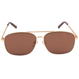 Kenneth Cole  Aviator Sunglass With Brown Lens For Men