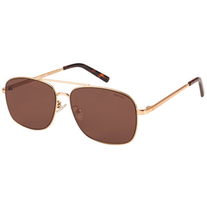 Kenneth Cole  Aviator Sunglass With Brown Lens For Men