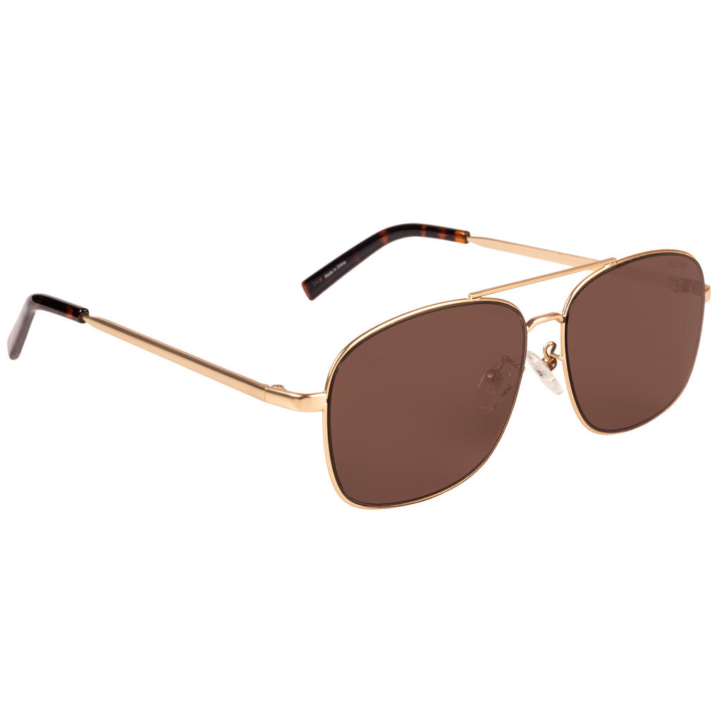 Kenneth Cole  Aviator Sunglass With Brown Lens For Men