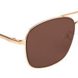 Kenneth Cole  Aviator Sunglass With Brown Lens For Men