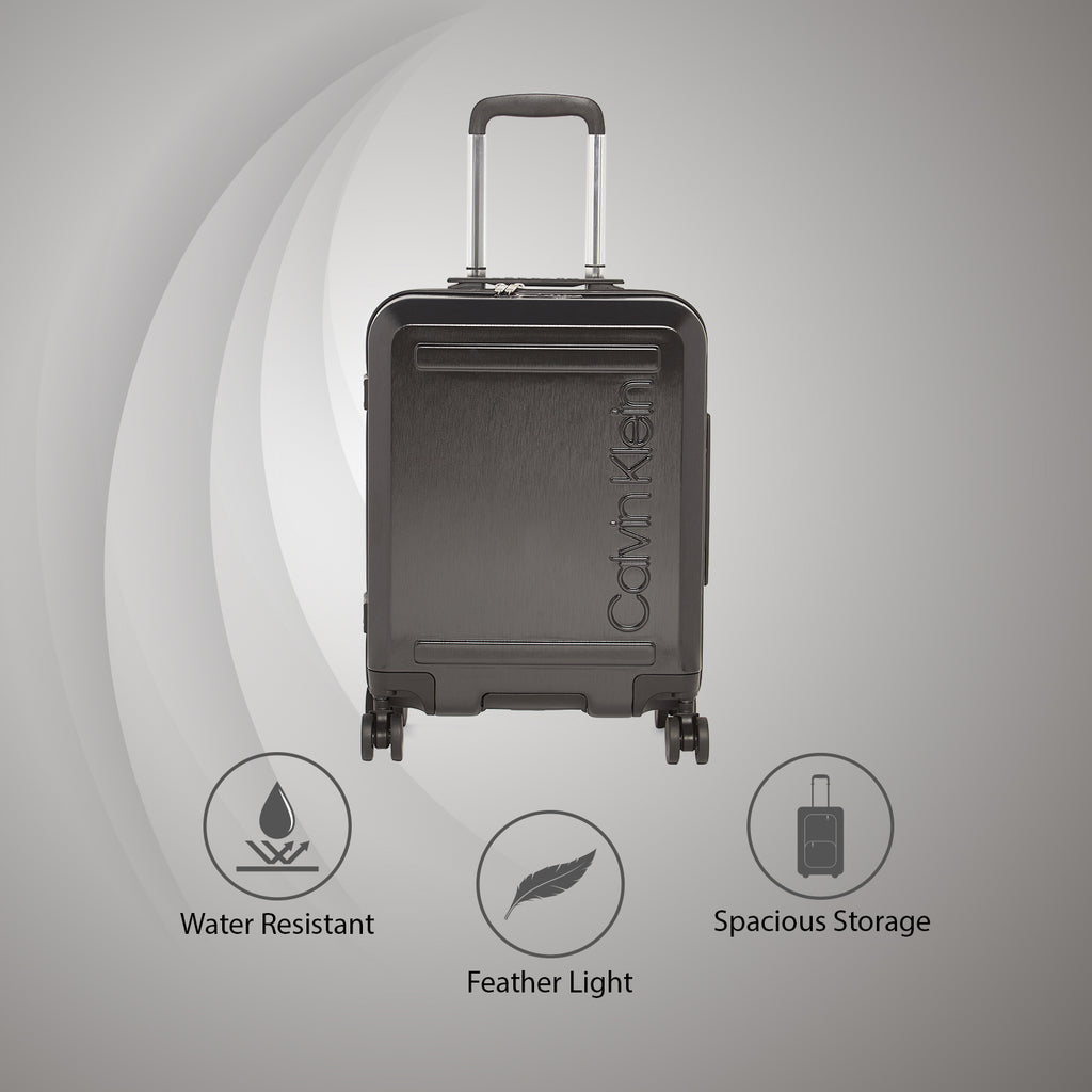 Calvin Klein Soho Hard Body Cabin Black Luggage Trolley
