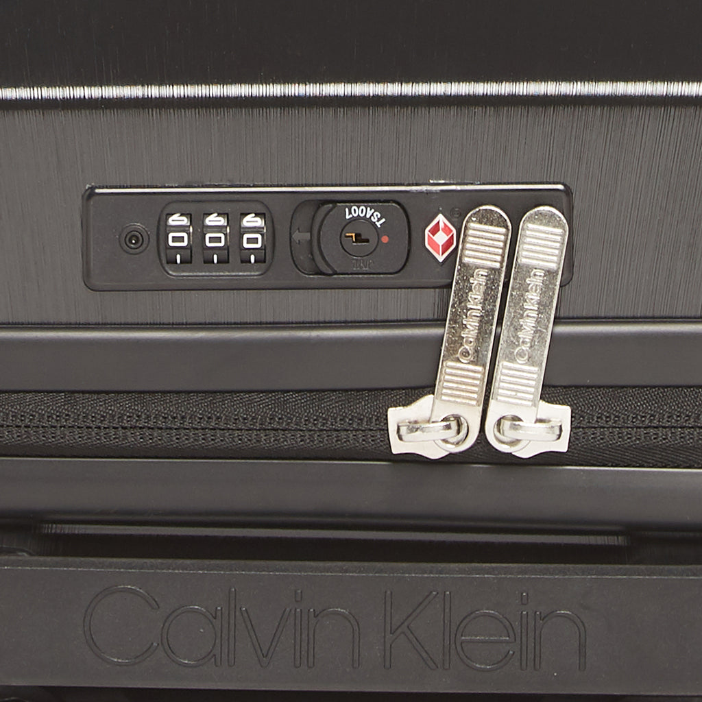 Calvin Klein Soho Hard Body Cabin Black Luggage Trolley