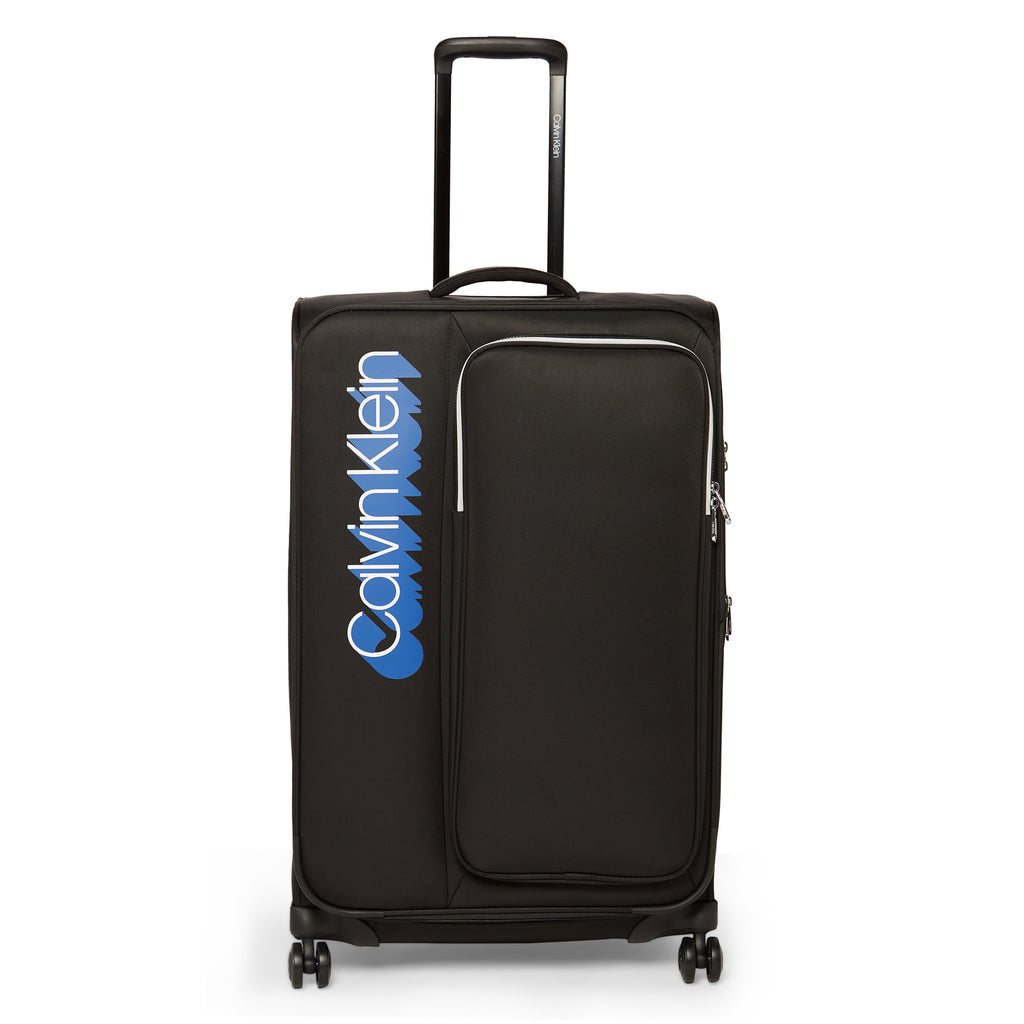 Calvin Klein Sky Shadow Soft Body Large Black Luggage Trolley