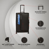 Calvin Klein Sky Shadow Soft Body Large Black Luggage Trolley