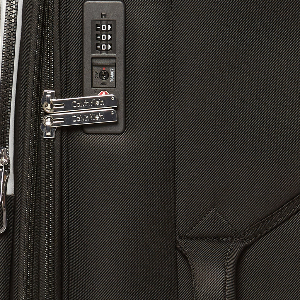 Calvin Klein Sky Shadow Soft Body Large Black Luggage Trolley