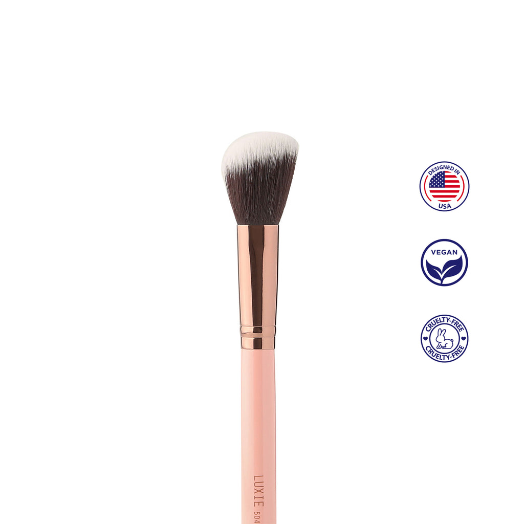 Luxie 504 Large Angled Brush - Rose Gold