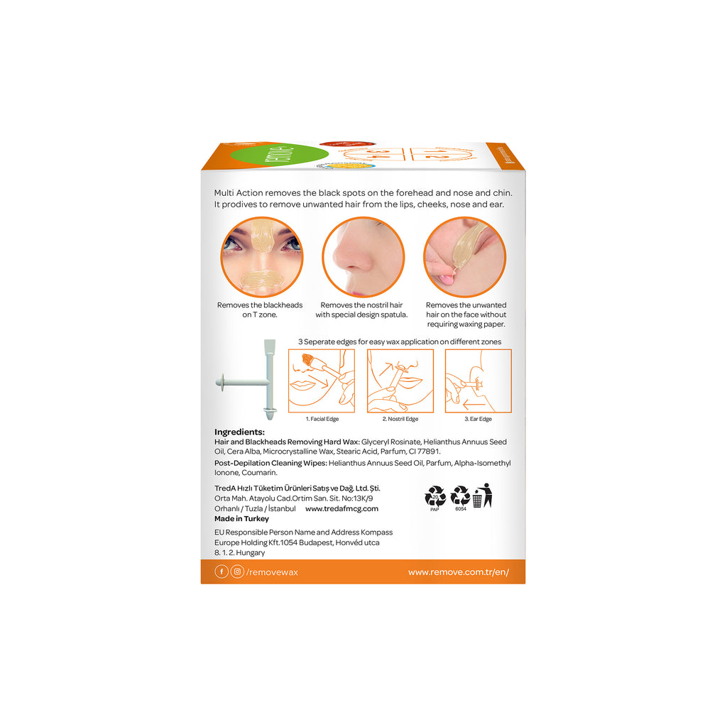 Remove Multi Action Hair  And  Blackheads Removing Hard Wax 80ml