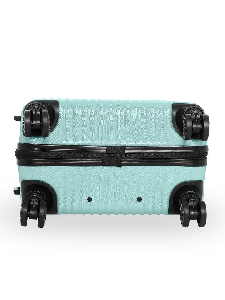 SWISSBRAND Riga Hard Cabin Aqua Luggage Trolley