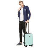 SWISSBRAND Riga Hard Cabin Aqua Luggage Trolley