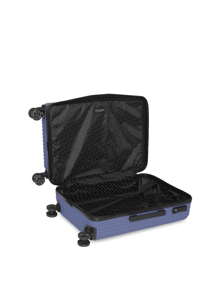 SWISSBRAND Riga Hard Cabin Navy Luggage Trolley