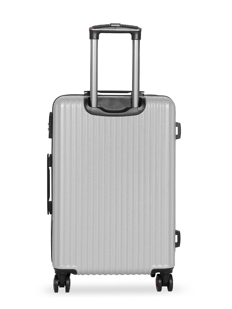 SWISSBRAND Riga Hard Medium Grey Luggage Trolley