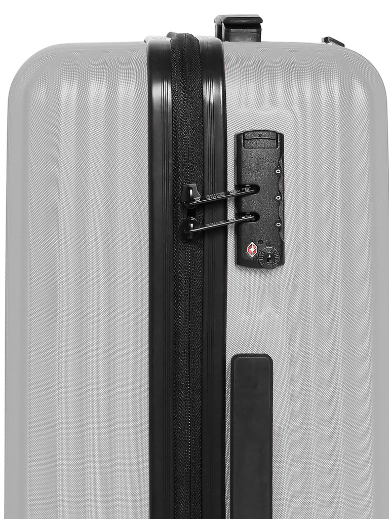 SWISSBRAND Riga Hard Medium Grey Luggage Trolley