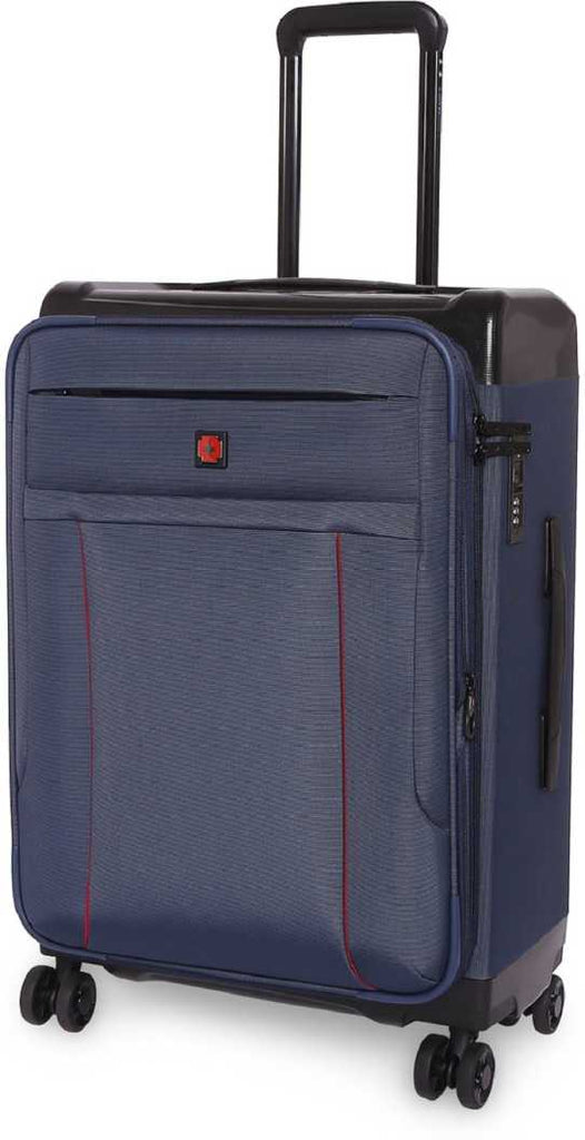 SWISSBRAND Perth Soft Medium Navy Luggage Trolley