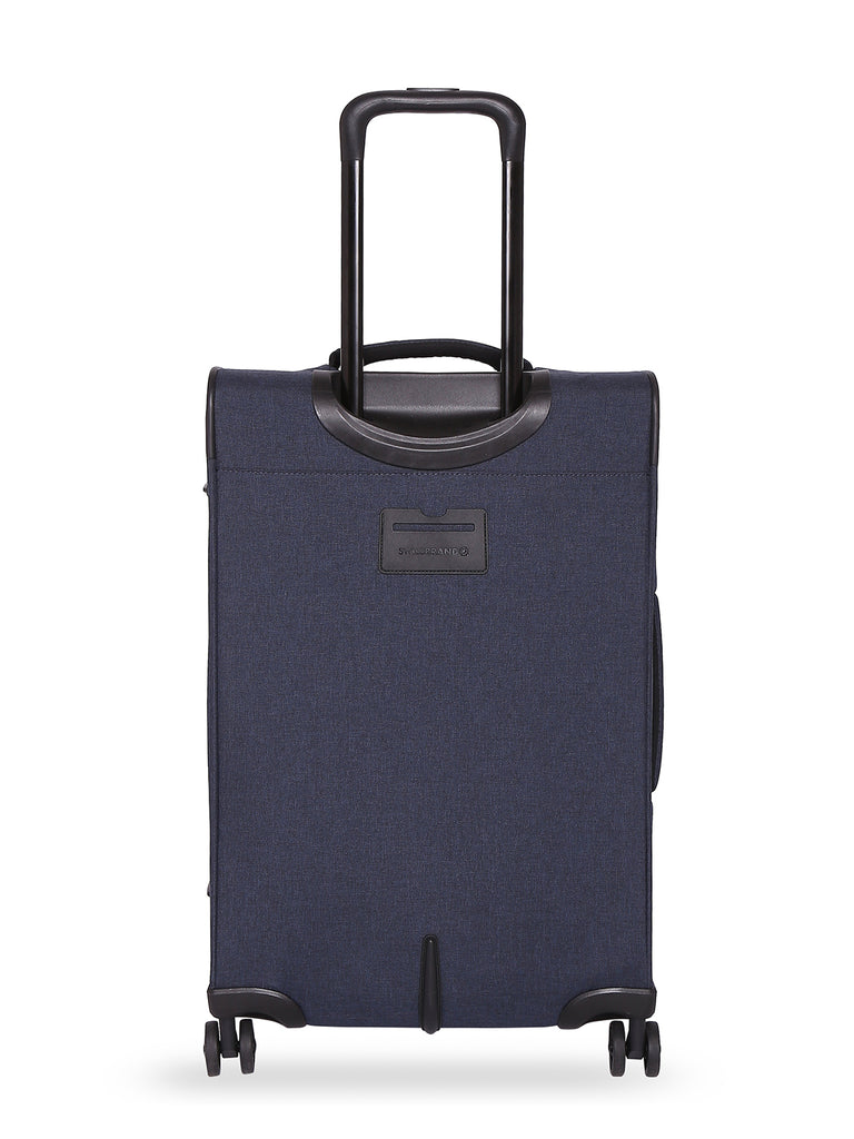 SWISSBRAND Utah Soft Large Navy/Grey Luggage Trolley