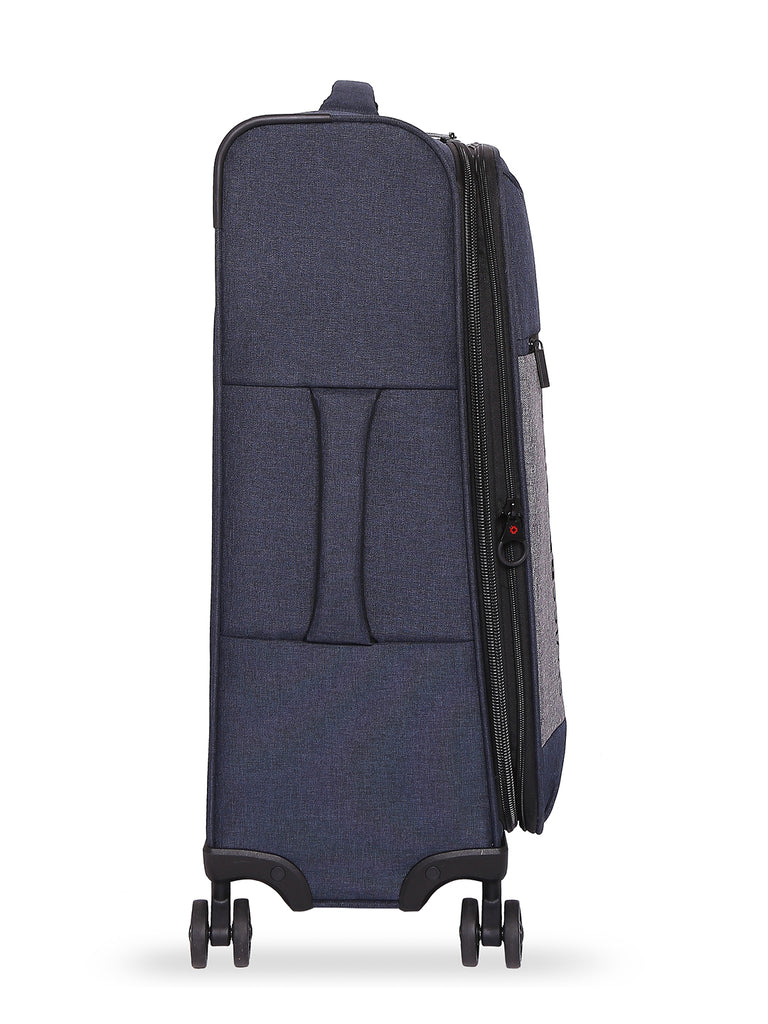 SWISSBRAND Utah Soft Large Navy/Grey Luggage Trolley