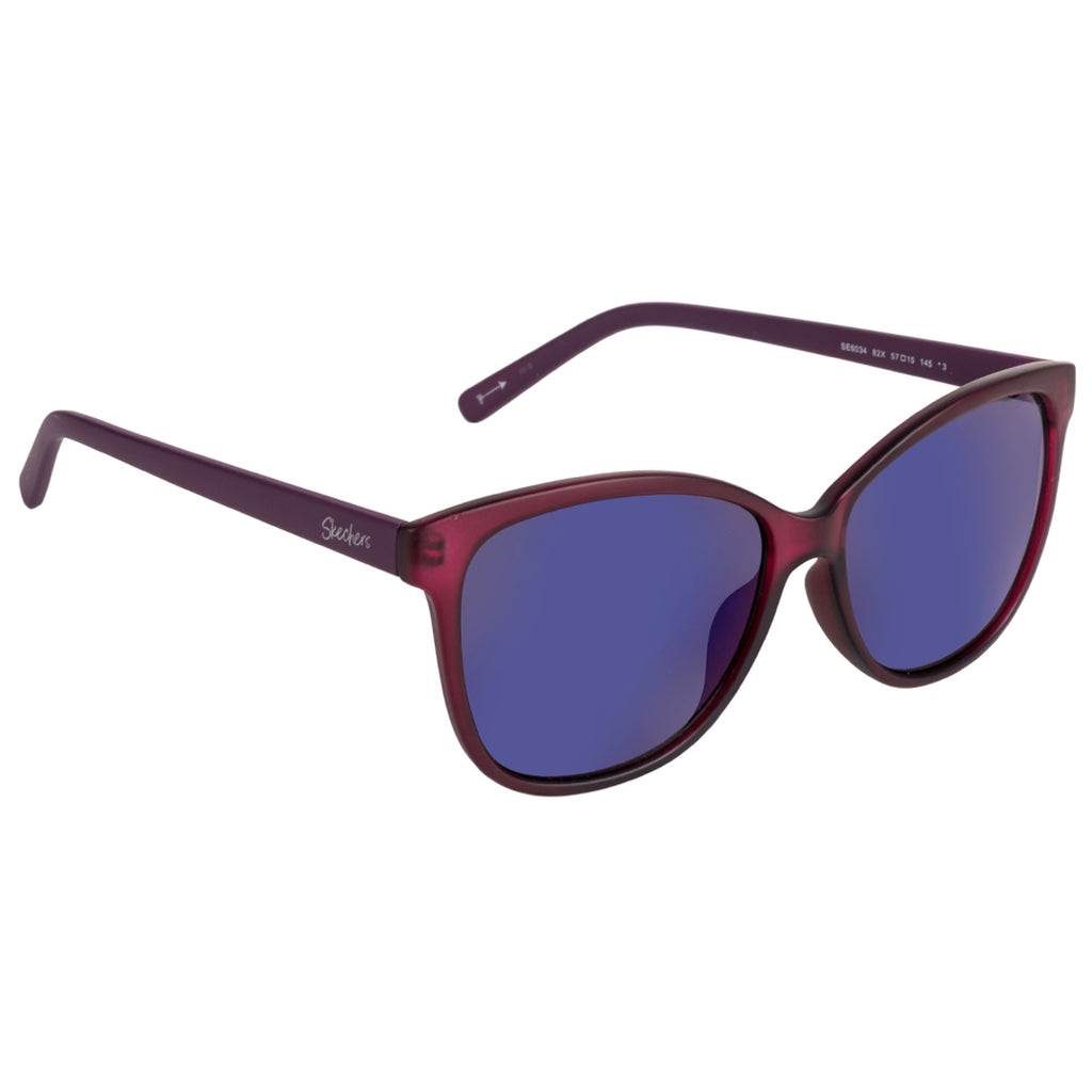 Skechers Irregular Sunglass with Blue Lens for Women