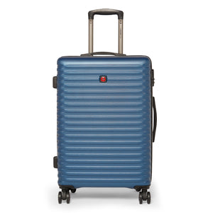 SWISSBRAND Dublin Hard Body Medium Navy Luggage Trolley