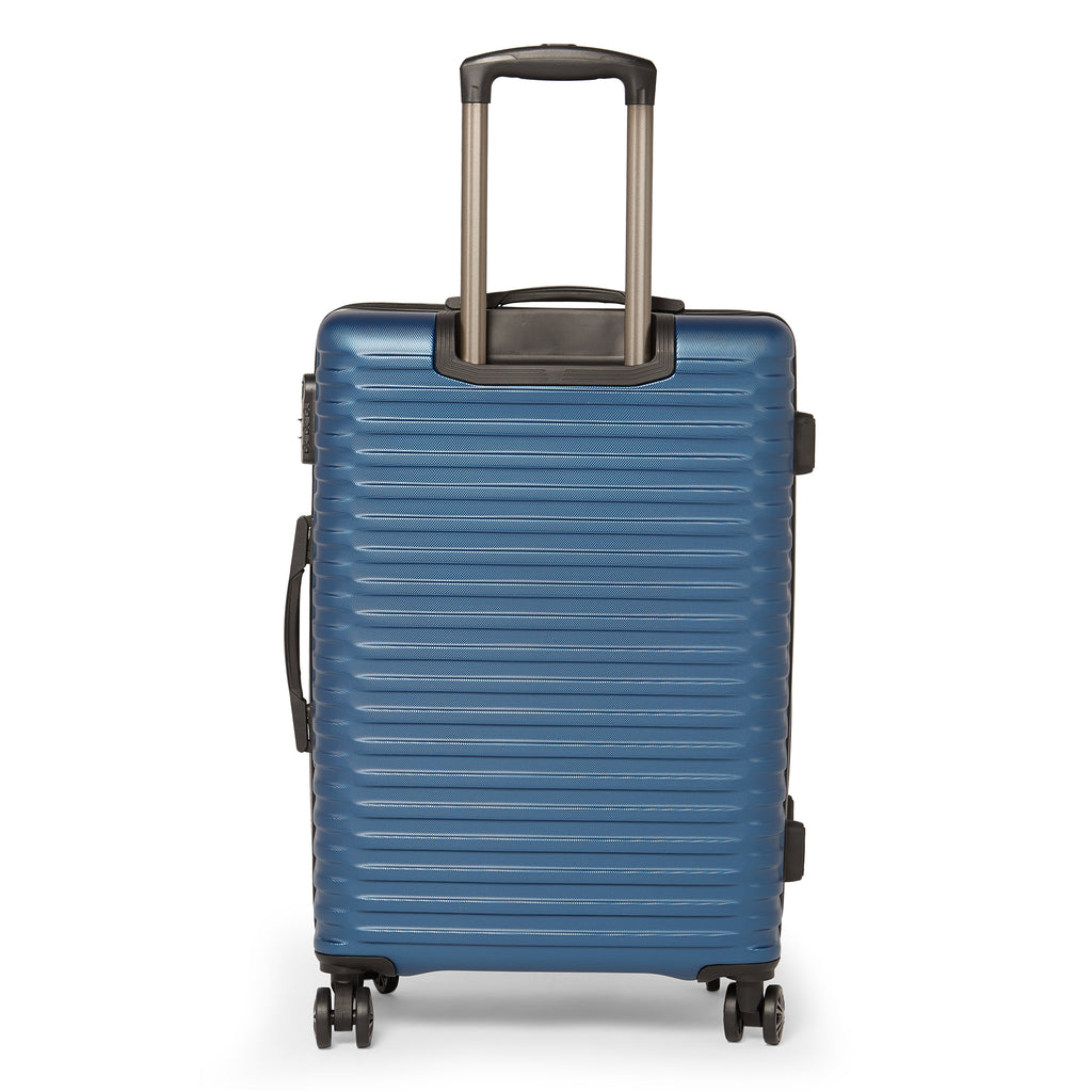 SWISSBRAND Dublin Hard Body Medium Navy Luggage Trolley