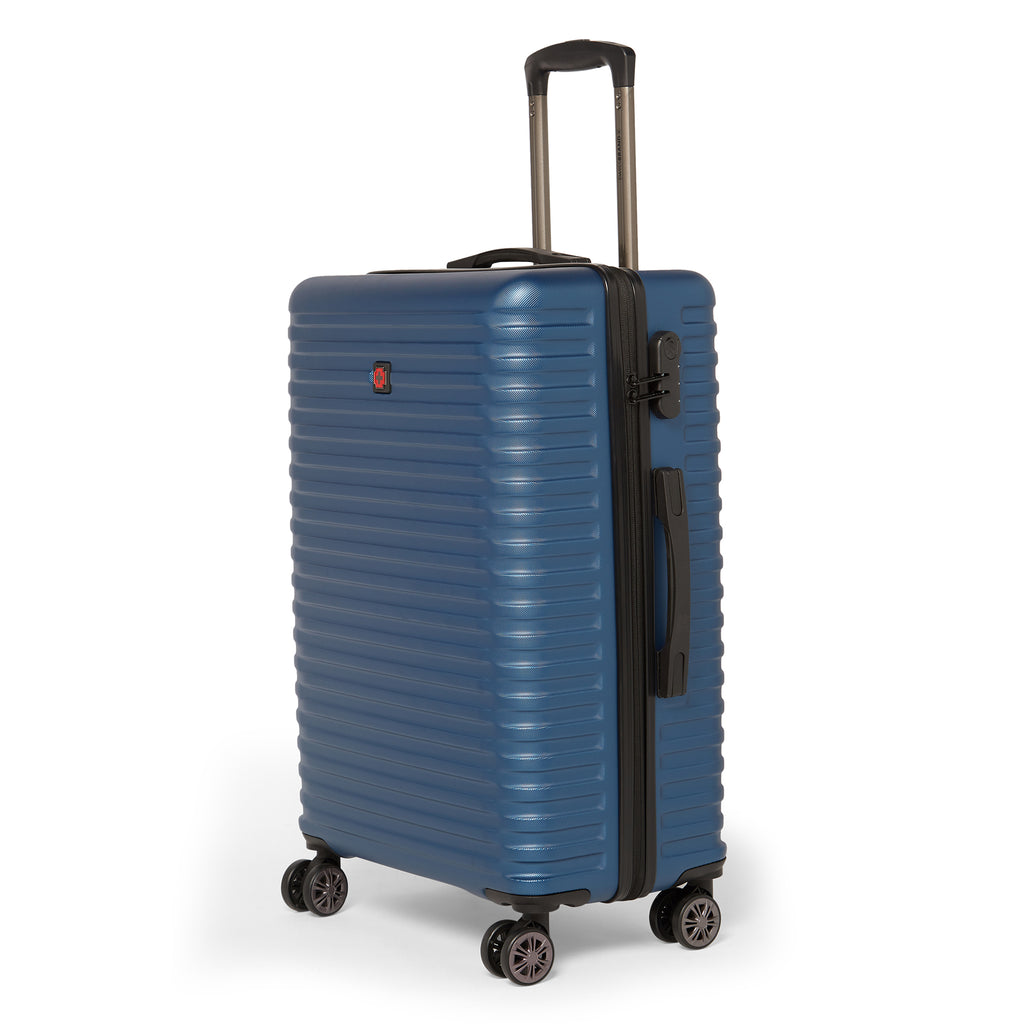 SWISSBRAND Dublin Hard Body Medium Navy Luggage Trolley