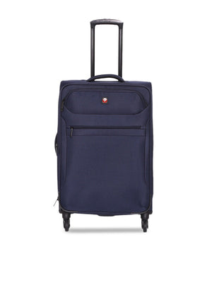 SWISSBRAND Hamilton Soft Medium Navy Luggage Trolley