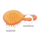 Janeke Professional Mini Super Brush (Fluorescent Orange)