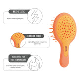 Janeke Professional Mini Super Brush (Fluorescent Orange)