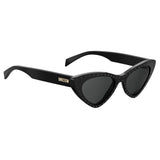 MOSCHINO Womens Grey Lens Black Cat Eye Sunglasses with 100% UV Protection-2007992M252IR