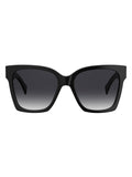 MOSCHINO Womens Grey Lens Black Square Sunglasses with 100% UV Protection-201396807569O