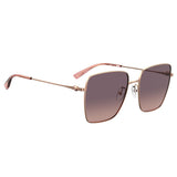 Moschino Womens Pink Doubleshade Lens Gold Copper Square Sunglasses with 100% UV Protection - 202724DDB593X