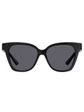 MOSCHINO Womens Grey Lens Black Square Sunglasses with 100% UV Protection-20273080755IR