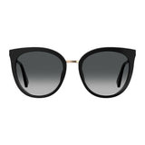 Moschino Womens Dark Grey Shaded Lens Black Cat Eye Sunglasses with 100% UV Protection - 203264807559O