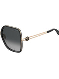 MOSCHINO Womens Grey Lens Black Square Sunglasses with 100% UV Protection-203701807589O