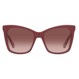 Moschino Love Womens Pink Doubleshade Lens Cherry Rectangular Sunglasses with 100% UV Protection - 2038688CQ553X