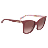 Moschino Love Womens Pink Doubleshade Lens Cherry Rectangular Sunglasses with 100% UV Protection - 2038688CQ553X