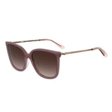 Moschino Love Womens Brown Shaded Lens Nude Square Sunglasses with 100% UV Protection - 203869FWM56HA