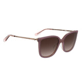 Moschino Love Womens Brown Shaded Lens Nude Square Sunglasses with 100% UV Protection - 203869FWM56HA