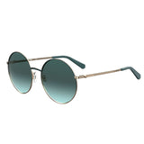 Moschino Love Womens Green Aqua Lens Teal Round Sunglasses with 100% UV Protection - 203871ZI955EQ