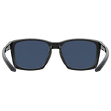 Under Armour Mens Blue Lens Black Rectangular Sunglasses with 100% UV Protection