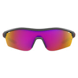Under Armour Kids Infrared Oleophobic Lens Grey Black Wrap around Sunglasses with 100% UV Protection