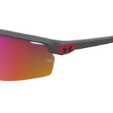 Under Armour Kids Infrared Oleophobic Lens Grey Black Wrap around Sunglasses with 100% UV Protection
