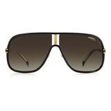Carrera Mens & Womens Brown Lens Black Navigator Sunglasses with 100% UV Protection