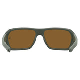 Under Armour Mens Brown Polar High Contrast Oleophobic Lens Matte Green Rectangular Sunglasses with 100% UV Protection