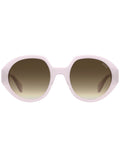 MOSCHINO Womens Brown Lens Gold Round Sunglasses with 100% UV Protection-20471435J53HA