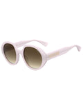 MOSCHINO Womens Brown Lens Gold Round Sunglasses with 100% UV Protection-20471435J53HA