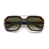 Dsquared2 Mens Green Shaded Lens Havana Square Sunglasses with 100% UV Protection.
