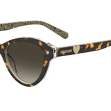 Moschino Love Womens Brown Shaded Lens Pattern Havana Cat Eye Sunglasses with 100% UV Protection - 204921H7P52HA