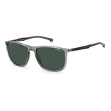 Carrera Mens Green Lens Grey Rectangular Sunglasses with 100% UV Protection