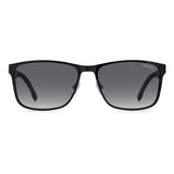 Carrera Kids Dark Grey Shaded Lens Black Rectangular Sunglasses with 100% UV Protection